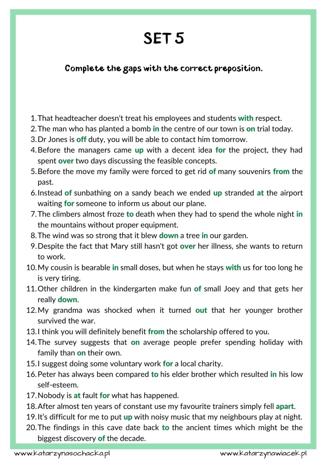 Exam Bits 2 Prepositions & Collocations - obrazek 4