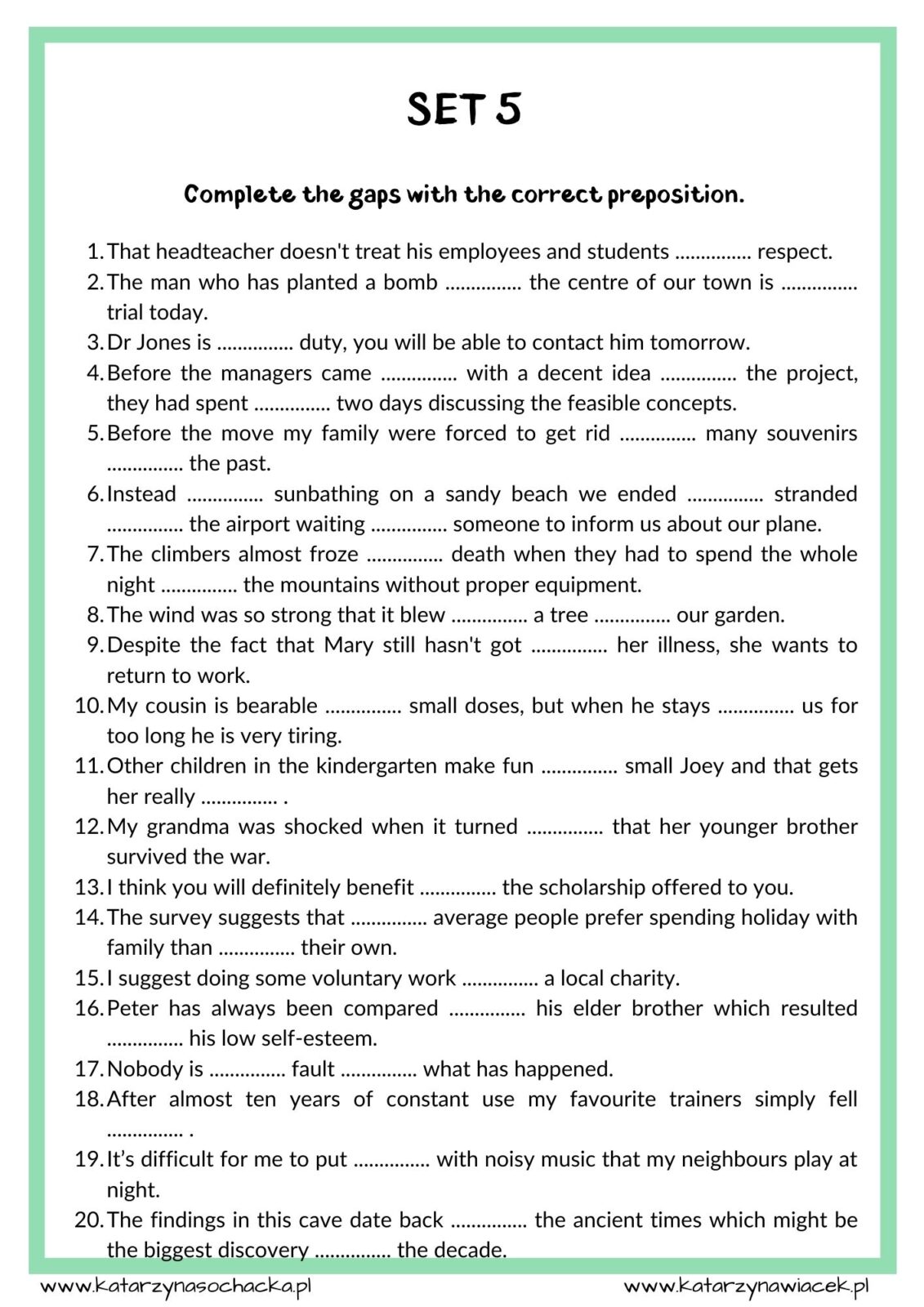 Exam Bits 2 Prepositions & Collocations - obrazek 5