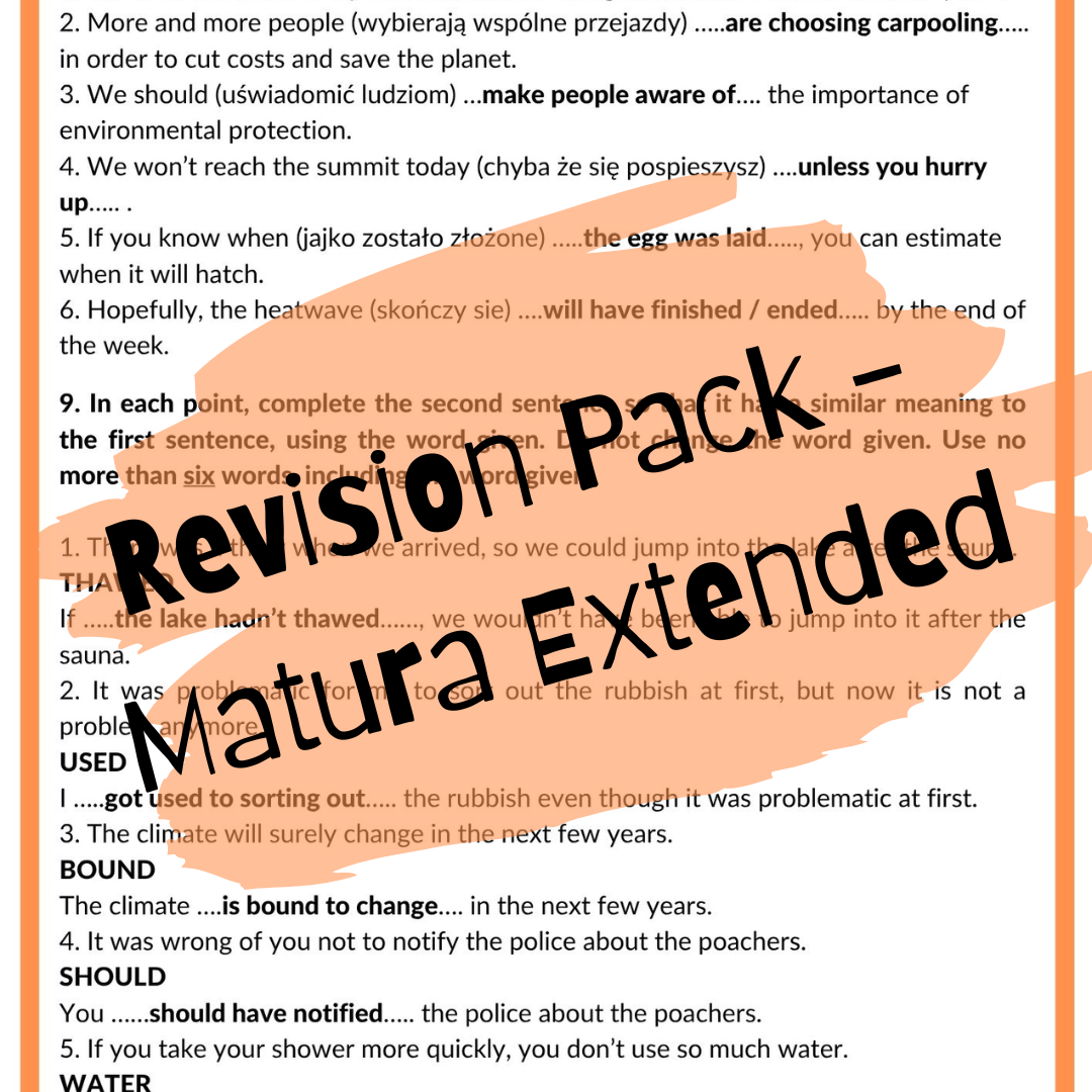 Revision Pack - Extended Matura - obrazek 5
